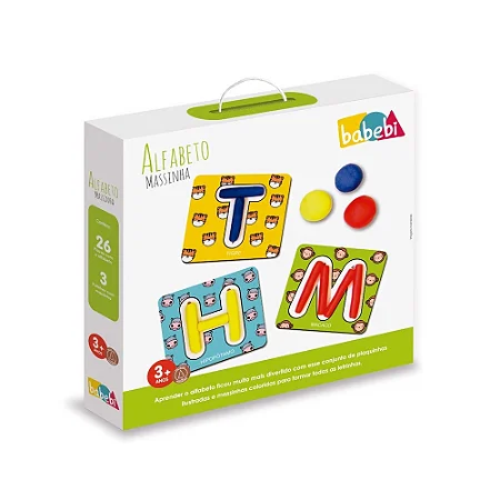 Brinquedos Educativos - Alfabeto Massinha Brinquedo Educativo - Babebi