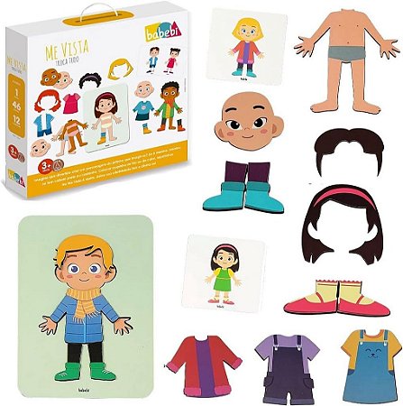 Brinquedos Educativos – Me Vista - Troca Tudo - Babebi