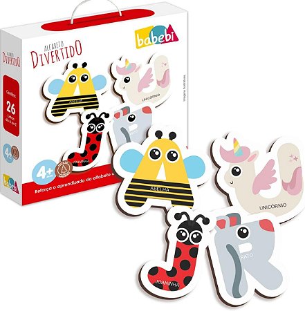 Brinquedos Educativos -  Alfabeto Divertido - Babebi