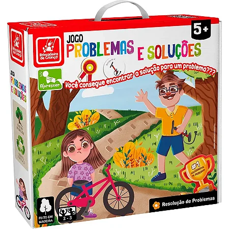 Jogo Problemas E Soluções Brinquedo Educativo Jogo Infantil