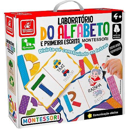Laboratório Do Alfabeto E Primeira Escrita Montessori