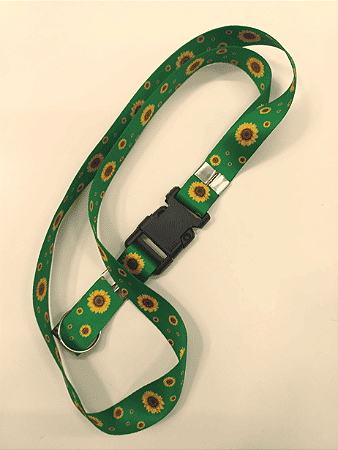 Cordão de Identificação Autismo Com Estampa Girassol