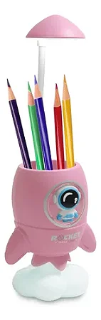 Luminária LED Articulável com Organizador - Iluminação para Estudo