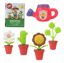 Mini Jardim Criativo - Kit de Montagem para Crianças | Diversão Educativa