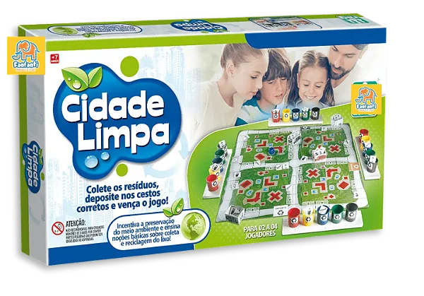 Cidade Limpa - colete os resíduos e deposite nos cestos corretos e vença