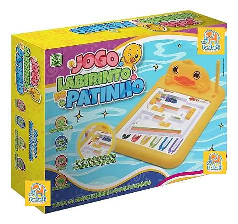 Brinquedo Labirinto Patinho Caneta Magnética Jogo E Diversão