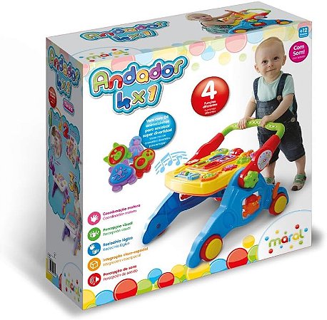 Maral Andador 4 Em 1 Multicor