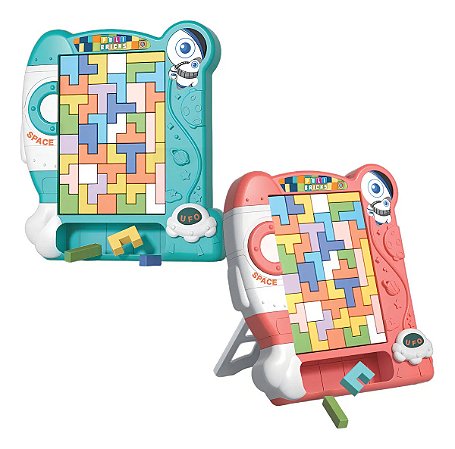 Brinquedo Educativo Jogo Tetris Quebra Cabeça Combinação