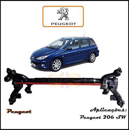 EIXO TRASEIRO PEUGEOT 206 SW FREIO ABS ROLAMENTO