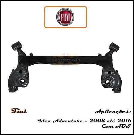 EIXO TRASEIRO FIAT IDEA ADVENTURE  FREIO ABS COM BARRA DE TORÇÃO