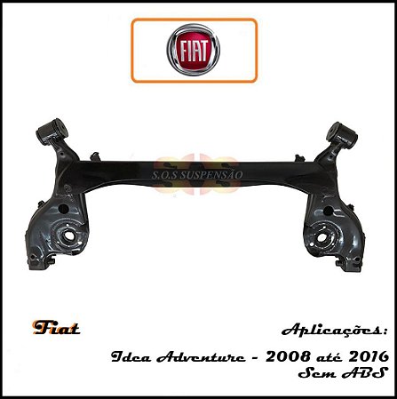 EIXO TRASEIRO FIAT IDEA ADVENTURE SEM ABS COM BARRA DE TORÇÃO