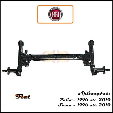 EIXO TRASEIRO FIAT PALIO E SIENA SEM ABS