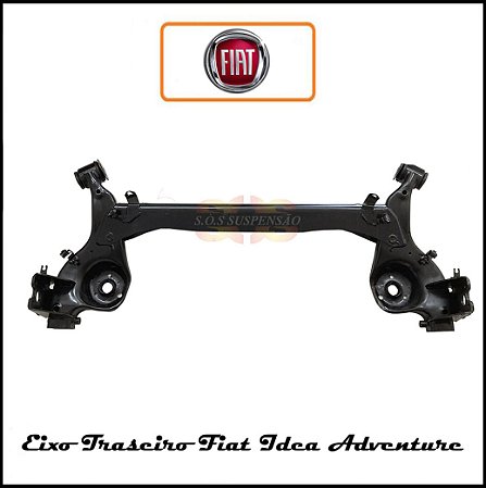 EIXO TRASEIRO FIAT IDEA ADVENTURE SEM ABS COM BARRA DE TORÇÃO ORIGINAL