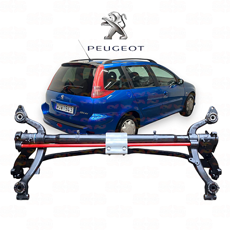 EIXO TRASEIRO PEUGEOT 206 SW SEM ABS COMPLETO