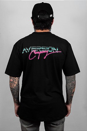 Camiseta T-shirt Aversion Unissex Preta - Model Miami