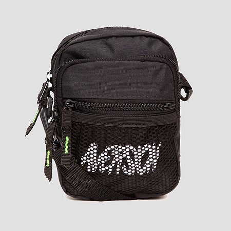 Bolsa Lateral Shoulder Bag Aversion Preta Unissex - Model Mesh