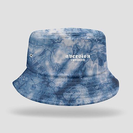 Chapéu Bucket Hat Aversion Tie Dye Azul