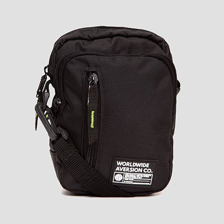 Bolsa Lateral Shoulder Bag Aversion Preta Unissex - Model Worldwide