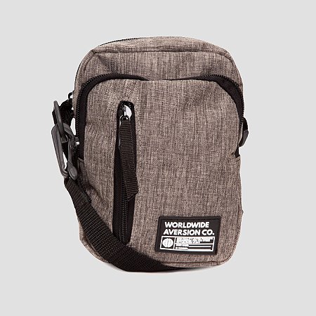 Bolsa Lateral Shoulder Bag Aversion Cinza Mescla Unissex - Model Worldwide