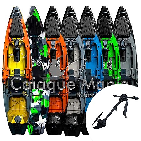 Caiaque Açu 120 - Hidro2Eko  Com Pedal Flex