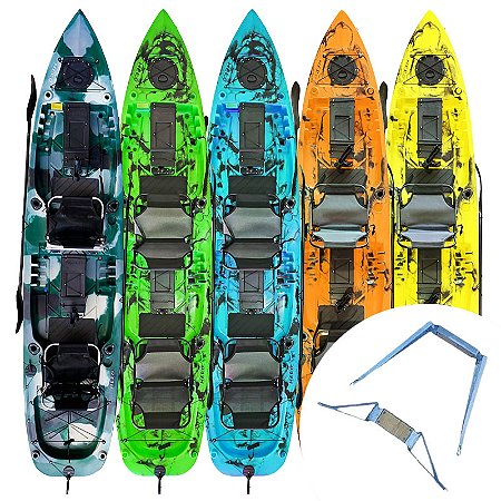 Caiaque Mero (Duplo) com Suporte para Motor de Popa - Caiaker