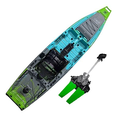 Caiaque Iron 1187 - Milha Náutica (Cor Personalizada) com Pedal Cross Drive