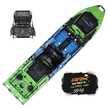 Caiaque Ark 1290 ULTRA HD Cadeira Padrão Cor Personalizada - Milha Náutica