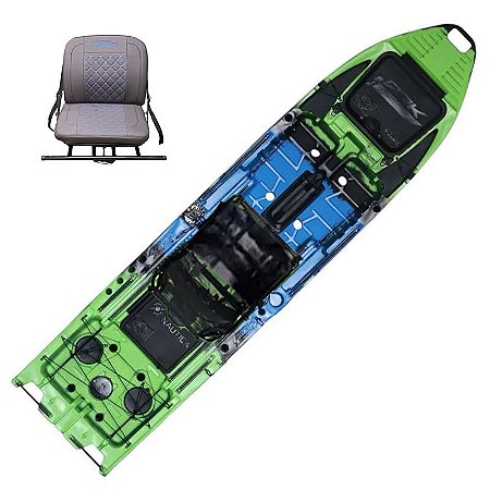 Caiaque Ark 1290 Cadeira 360 (Giratória) Cor Personalizada - Milha Náutica