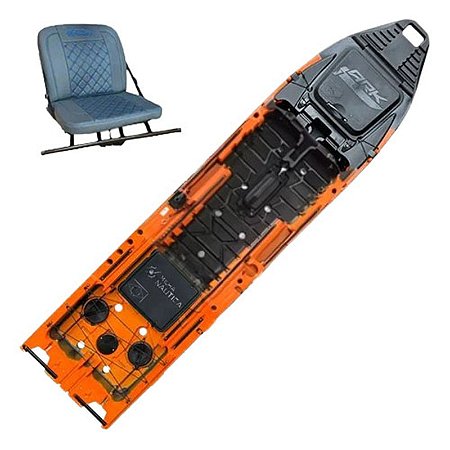 Caiaque Ark 1290 Cadeira 360 (Giratória) Cor Personalizada - Milha Náutica