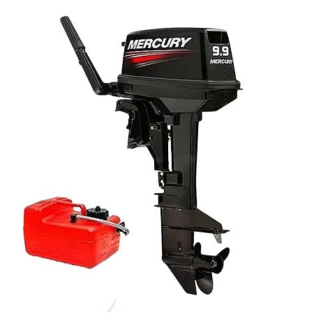 Motor de Popa Mercury 9.9 HP 2 Tempos Partida Manual
