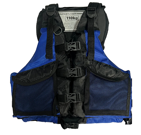 Colete de Flutuação Barracuda Azul - Lontras (110 Kg)