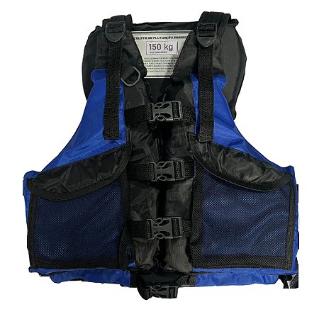 Colete de Flutuação Barracuda Azul - Lontras (150 Kg)