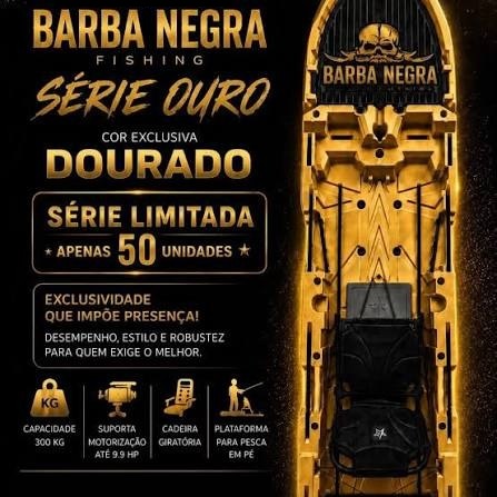 Caiaque Barba Negra cor Dourado (Edição Especial Limitada)