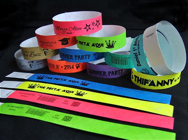 Pulseira Tyvek Econômica - Pulseiras para eventos personalizadas e  Ingressos para Eventos - Mania vip