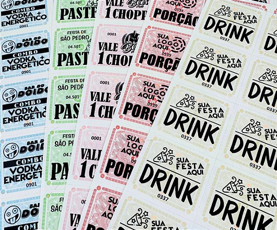 Ticket de Consumo Papel Moeda