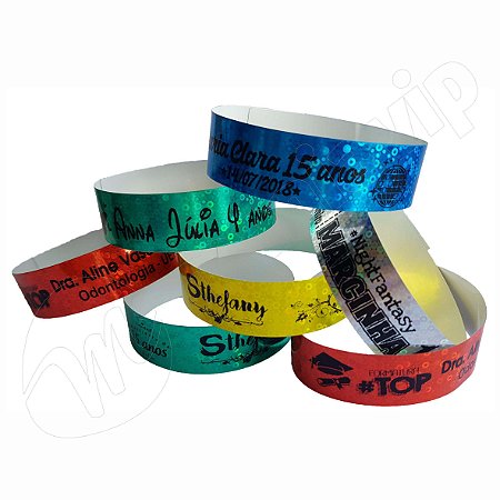 Pulseira PVC Holográfica - Pulseiras para eventos personalizadas e  Ingressos para Eventos - Mania vip