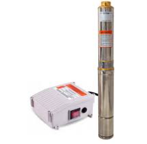 Bomba Para Poço 4MS 3/5 2 Fios 1/2CV Monofásico 220V Com Box