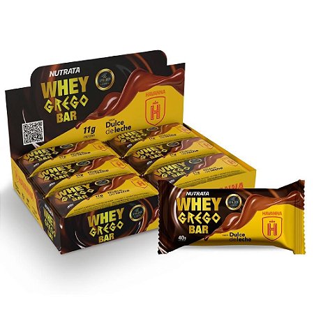 Whey Grego Bar (12un de 40g) Dulce de Leche Havanna - Nutrata