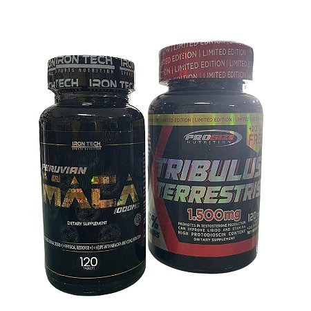 Maca Peruana 120tab 500mg + Tribulus 120tab 1500mg - Prosize nutrition
