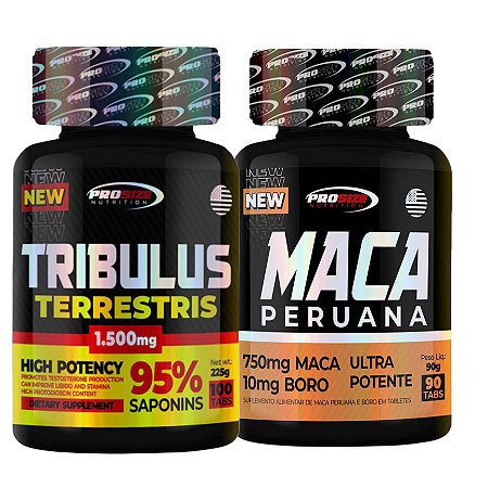 Maca Peruana 90tab + Tribulus 100tab 1500mg - Prosize nutrition