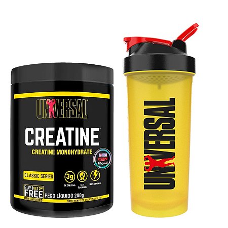 Creatina Universal Nutrition 100% pura importada 200g