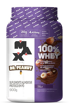 100% Whey Max Titanium x Dr. Peanut - 900g