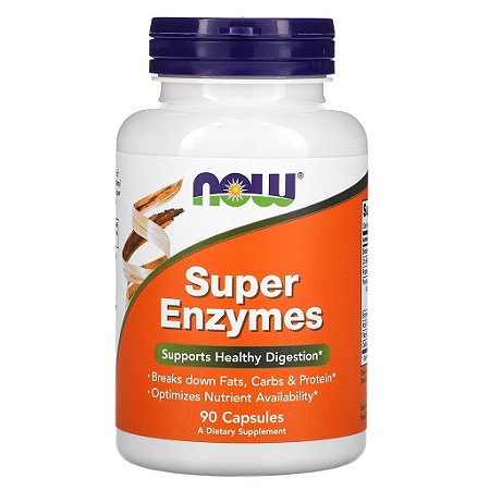 Super Enzymes 90 cápsulas - Now foods