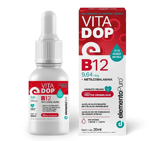 VitaDop B12 em Gotas - 20ml - Elemento Puro