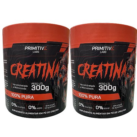 CREATINA 100% PURA 2X300G - PRIMITIV LABS