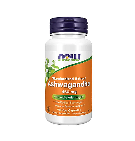 Ashwagandha 450mg 90 Veg Cápsulas - Now Foods