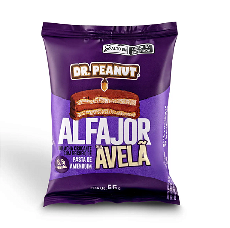Dr Peanut Alfajor 55g - Avelã