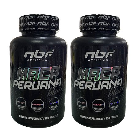 2X MACA PERUANA BLACK 100 TAB (1000MG) - NBF