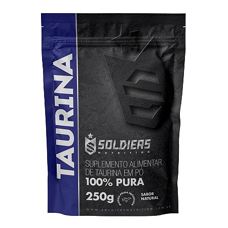 L-Taurina 250g - 100% Pura Importada - Soldiers Nutrition