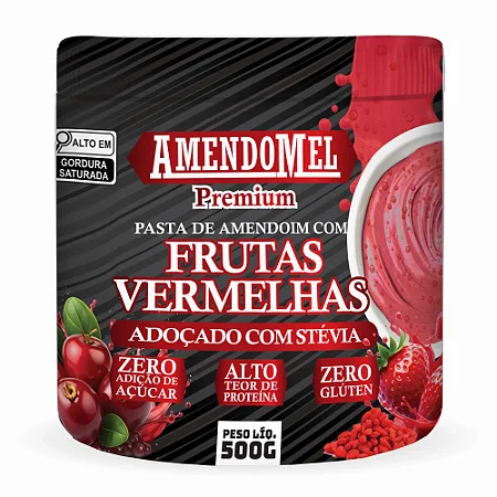 PASTA AMENDOMEL FRUTAS VERMELHAS - 500G